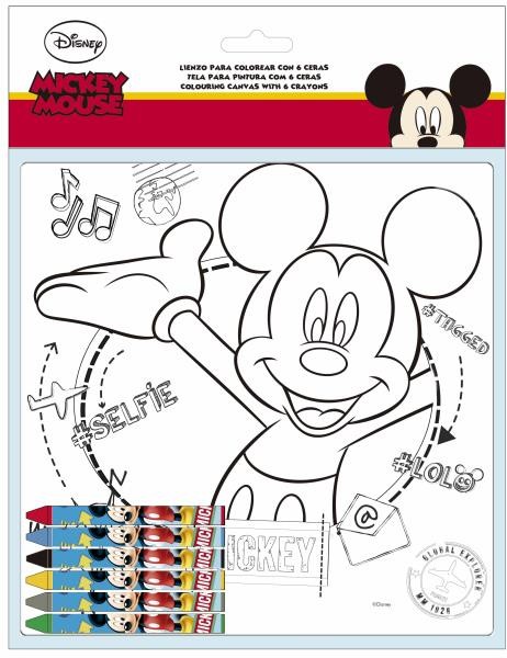 Lienzo Para Colorear Mickey Mouse