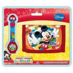 Billetera + Reloj Mickey Mouse